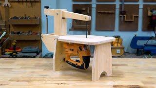 Make Incredible Scroll Saw From Jigsaw - Woodworking Tips and Tricks