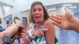 Karen Abandons Luggage at Airport and Goes INSANE When Cops Arrive | Karens Gets Arrested by Police
