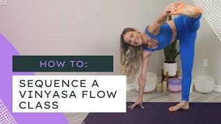 How to sequence a vinyasa flow yoga class | yoga class plan example