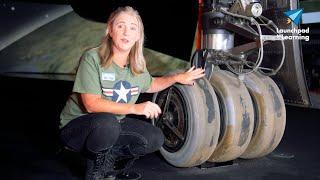 The Lockheed SR-71 Blackbird's METAL tires!