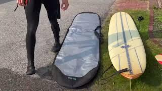 Curve Surfboard Bag Day Surfboard Cover   Supermodel LONGBOARD Review