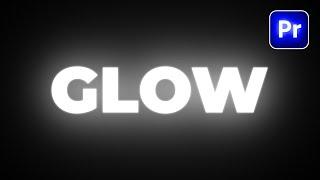 Glowing Text Effect in Premiere Pro | Glow Text Effect