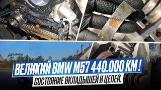 BMW E70 M57 с пробегом 440.000 тыс. Родные цепи. Что произошло с вкладышами? #bmw #hellcar #estonia