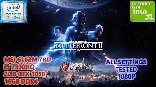 Star Wars Battlefront 2 i5 7300HQ GTX 1050 16GB RAM (All Settings Tested)