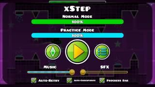 Прохождение уровней в игре Geometry Dash-xStep