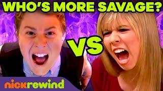 Sam Puckett vs. Nevel Papperman  Who's More Savage? | iCarly