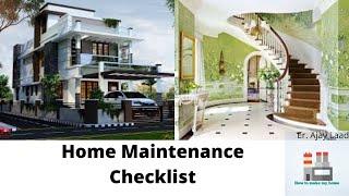 Home Maintenance Checklist | Tips For Keeping Home Clean | Tips for New Homeowners