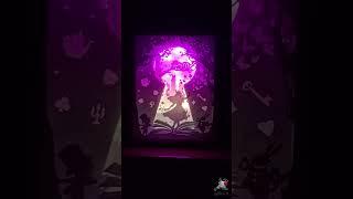 Alice in Wonderland Papercut Lightbox // Amazing papercraft idea  #cricutmade #papercutlightbox