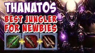 MOST FUN JUNGLER FOR NEWBIES - THANATOS JUNGLE SMITE GAMEPLAY CONQUEST