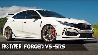 Honda FK8 Civic Type R on APEX Forged VS-5RS Wheels Motorsport Gold