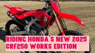 First Laps On The 2025 Honda CRF250R Works Edition