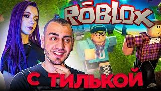 АДская Башня Вместе с Тилькой ! Кто Быстрее Дойдет До Финиша ?  Roblox Tower of Hell