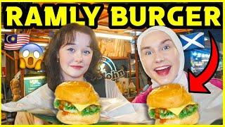 My SCOTTISH COUSIN SHOCKED by RAMLY BURGER in MALAYSIA! 󠁧󠁢󠁳󠁣󠁴󠁿