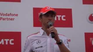 Jenson Button (saturday). Moscow City Racing 2013