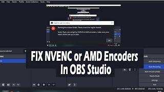 How to fix OBS Studio NVENC codec error   #OBS #NVENC #ai