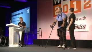 Live Exoskeleton Demo: Ekso Bionics' Lyne Vale | WIRED
