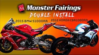 Monster Fairings! S1000RR and CBR1000RR Double Install!