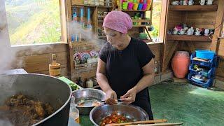 COCINANDO Y LLEVANDO AYUDA A LA CUÑA | COMIDA TÍPICA. La vida del campo.