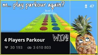 Mm... play parkour again? | 4 Players Parkour - KoGaMa