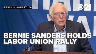 Bernie Sanders holds labor union rally for Harris campaign in Pennsylvania