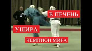 Техника удара Уширо-гери (Spinning back kick) от чемпиона мира по Кудо 