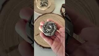 I could play with this split-top spinning top all day. #gyroscope #fidgetspinner #metal #edc #usa