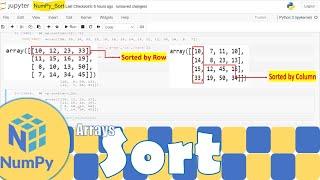 Python NumPy|Sorting a Numpy Array | Python for Beginners | Learnerea