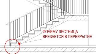 Стык лестницы и перекрытия в архикад Как правильно поставить марш на плиту Как убрать шов между ними