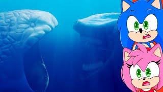 Sonic and Amy watch BLOOP vs WORLD'S STRONGEST MONSTER