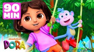 Dora and Boots Swing on Vines! & More Rainforest Adventures for 90 Minutes! #2 | Dora & Friends