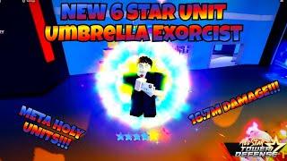Umbrella Exorcist 6 Star | New Meta Holy Enchantment Unit | All Star Tower Defense