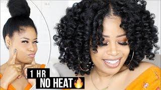 Ultra Defined PERFECT NO-HEAT CURLS in 1 HOUR!  natural hair tutorial