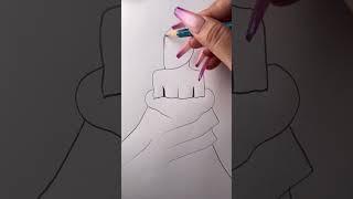 How to draw a girl back #shorts #art