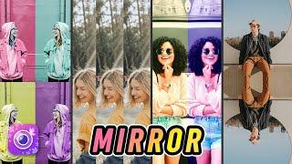 How To Use Mirror Effect to Your Photo| Photo Editing Tutorial | YouCam Perfect #Shorts