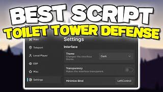 Toilet Tower Defense Script GUI / Exploit | Remove Obstacles, ESP, And More *Pastebin Updated 2024*