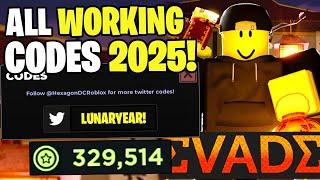 *NEW* ALL WORKING CODES FOR EVADE IN 2025! ROBLOX EVADE CODES