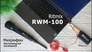 Микрофон Ritmix RWM-100 динамический, беспроводной. Подключение к ПК. Sulpak, Мегамаркет, Aliexpress