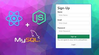 Create a Registration Form With React.js, Expresss.js/Node.js & MySQL