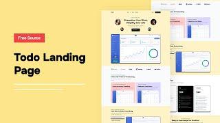 Todo Landing Page - Tailwind CSS