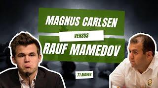 Magnus Carlsen Beat Rauf Mamedov With 71 Moves