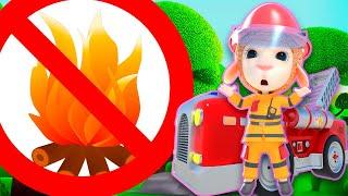 Be afraid of fire in the forest‍A song by a kind firefighter will tell you the rules