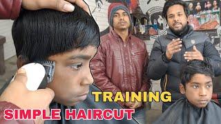 Simple Hair Cutting Training By Sahil Barber