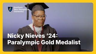 Nicky Nieves ’24 Gets the Gold – And a Graduate Degree