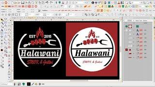 Halawani Logo Embroidery Digitizing Tutorial WilcomStock