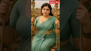 Too Beautiful to Be Real?  AI Saree Angel’s Smile Breaks the Internet!  | #Shorts #aisaree #ai