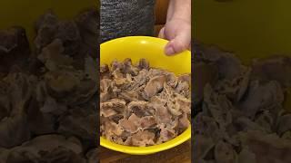 Салат из куриных желудков