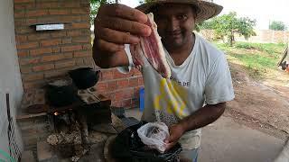 VEJA COMO FOI O NOSSO DIA NA ROÇA COM MUITO TRABALHO E ALMOÇO NO FOGÃO DE LENHA