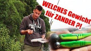 Du bist dir unsicher? Welches Gewicht MUSST Du zum ZANDERANGELN mit dem GUMMIFISCH nehmen?