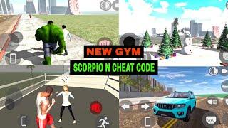 Scorpio N cheat code + hulk power | new update | new gym big aeroplane | indian bike driving 3d