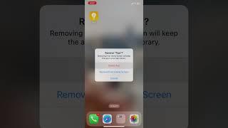 iPhone: Delete App from Home Screen